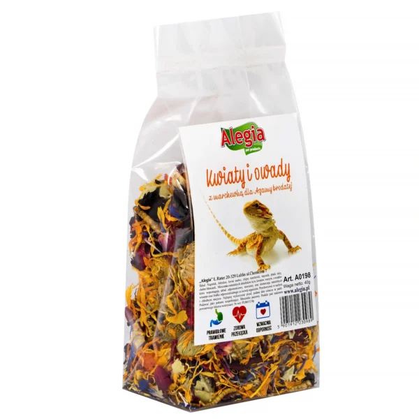 Alegia Kwiaty i Owady dla Agamy 40g - obrazek 2