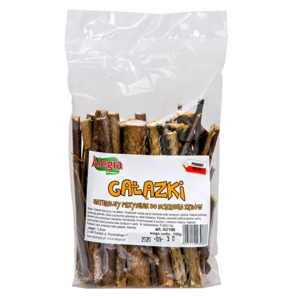 Alegia Gałązki dla gryzoni 100g