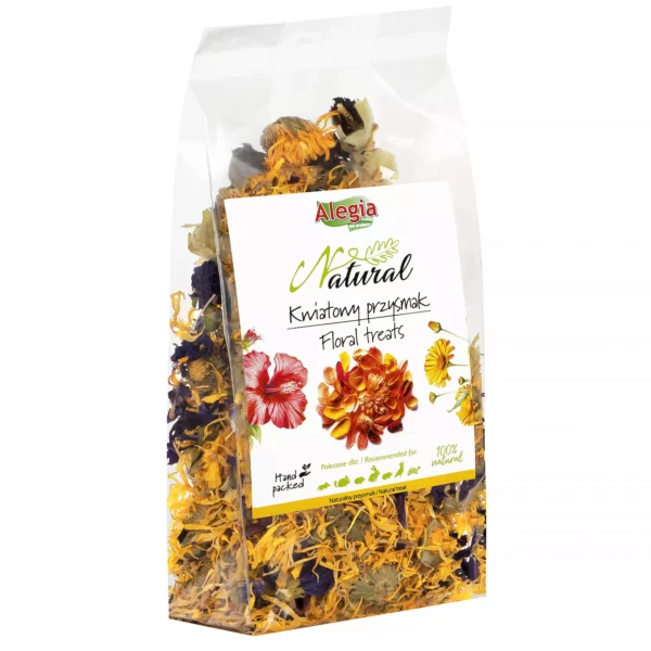 Alegia Natural Kwiatowy przysmak dla  gryzoni 50g - obrazek 2