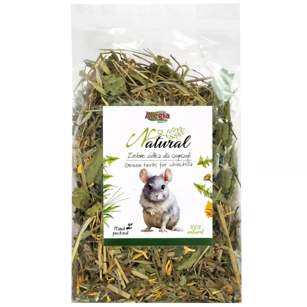 Alegia Natural Zielone Ziółka dla  Szynszyli 120g
