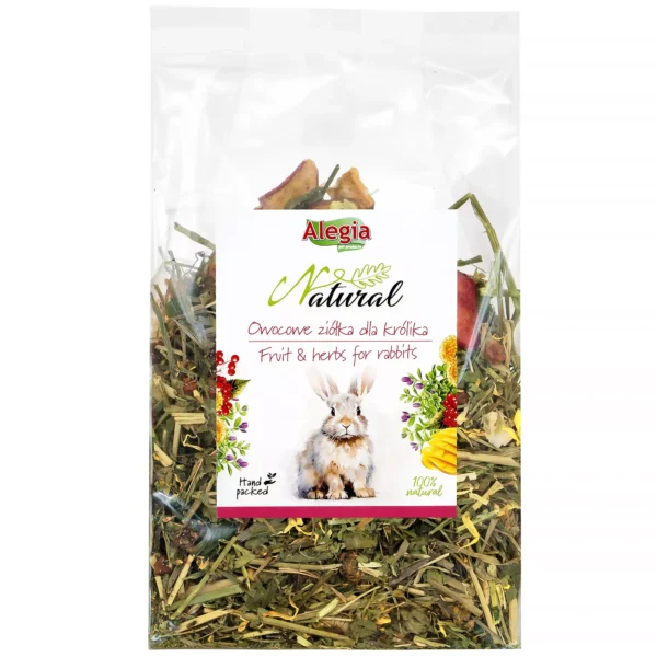 Alegia Natural Owocowe Ziółka dla  Królika 130g - obrazek 2